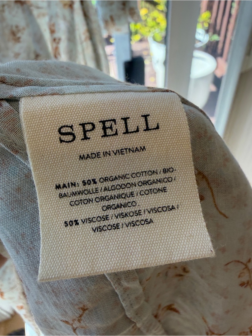 🫖 SPELL Fleur Frill Bias Maxi — Teapot Blue — S - Picture 4 of 5